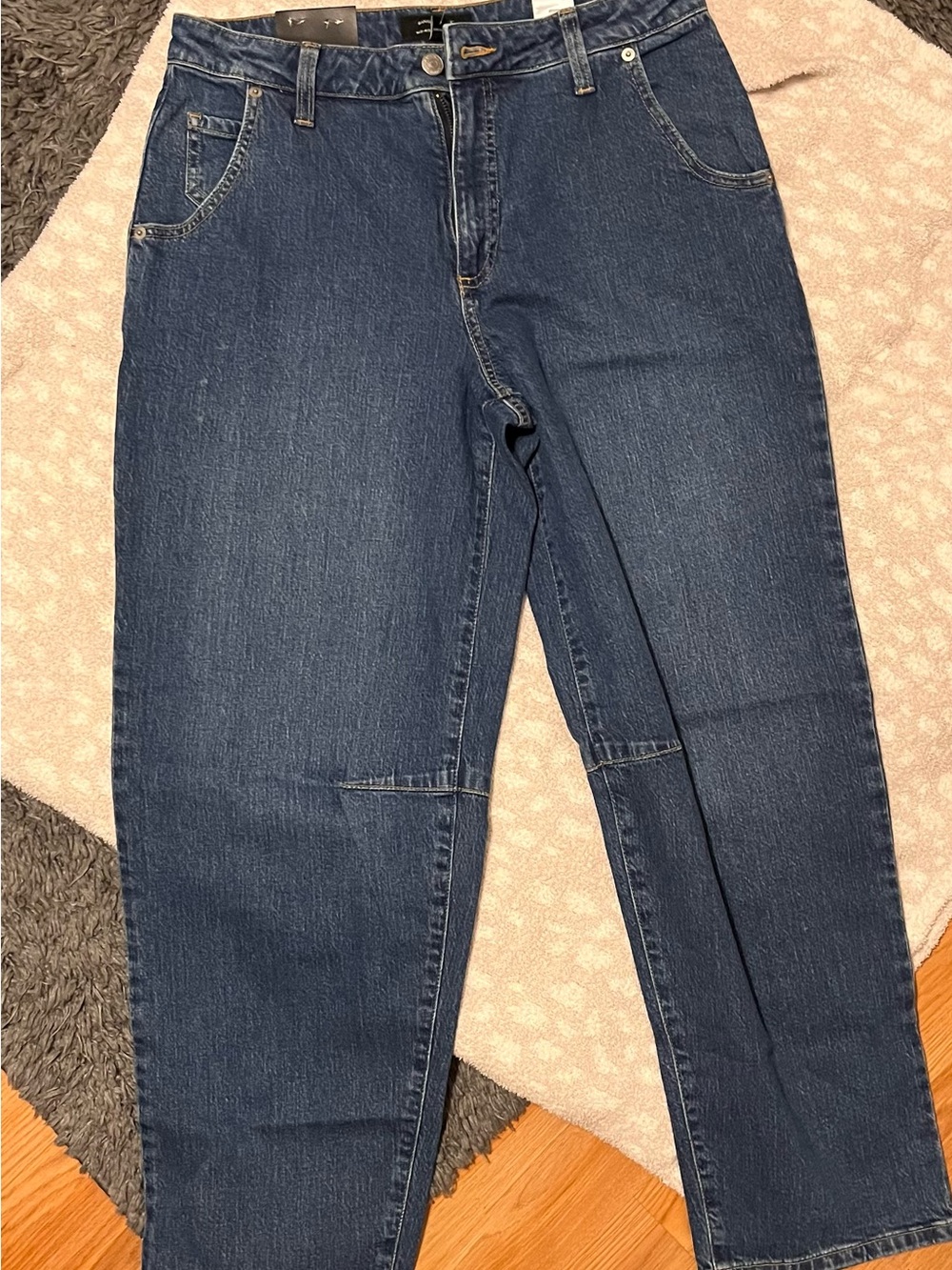 NWT Banana Republic Indigo Mid Rise Barrel Jeans 28/6
